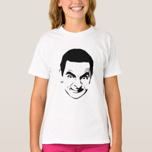 Mr. Bean Face Stencil Pop Art  T-Shirt