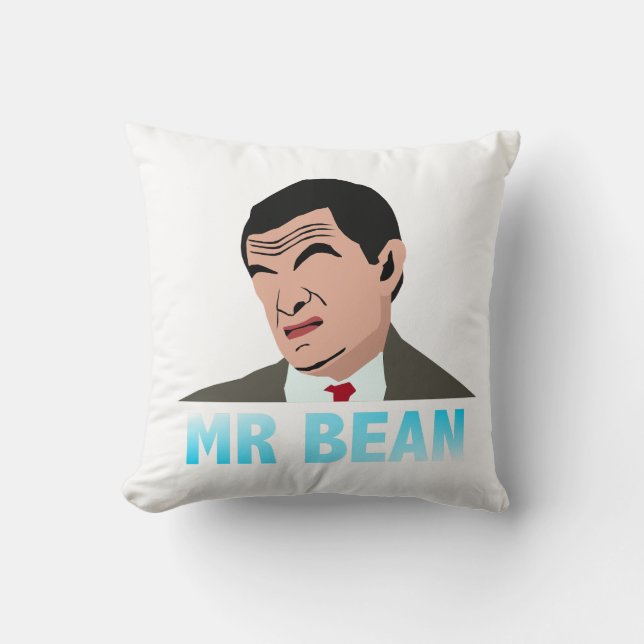 Mr Bean illustration Cushion (Front)