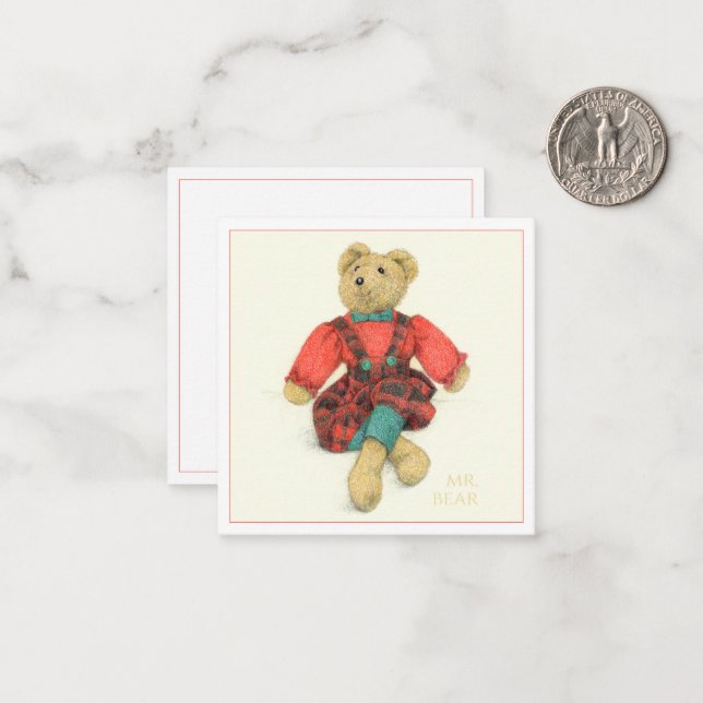 MR. BEAR 2.5" Square Flat Card (Front/Back In Situ)