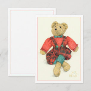 MR. BEAR 3.5x5 Flat Card
