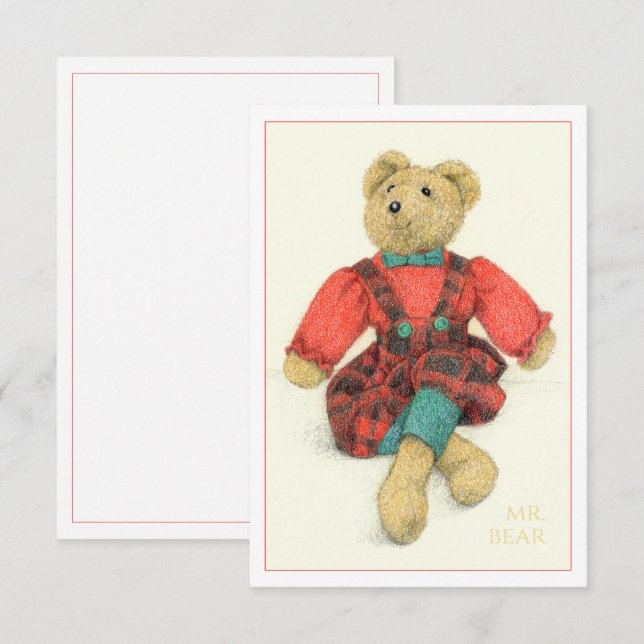 MR. BEAR 3.5x5 Flat Card (Front/Back)