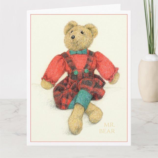 MR. BEAR Big Christmas Card (Front)