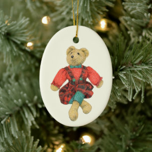 MR. BEAR Ceramic Oval Ornament