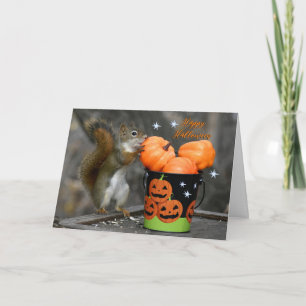 Mr. Bickles The Squirrel Halloween card