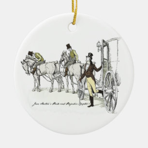 Mr Bingley Arrives - Jane Austen Pride & Prejudice Ceramic Ornament