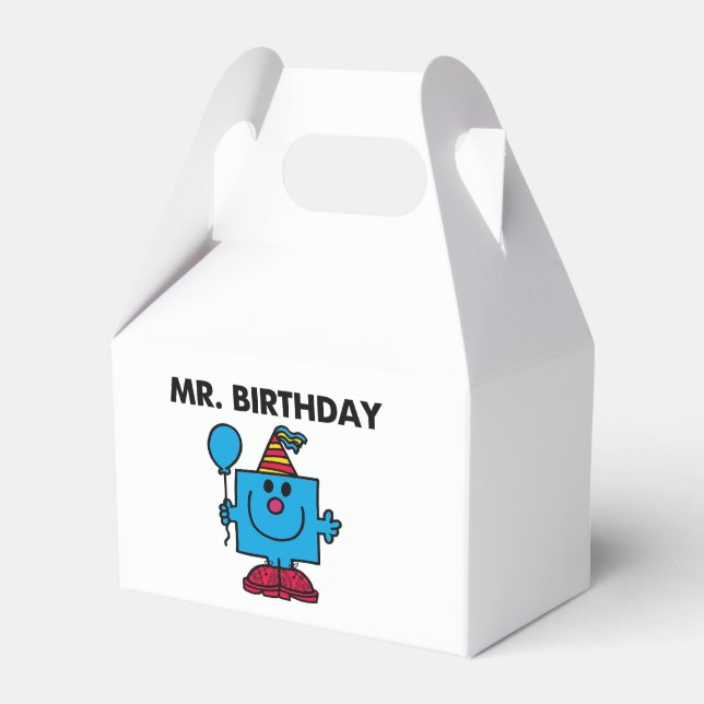 Mr. Birthday | Happy Birthday Balloon Favour Box (Front Side)