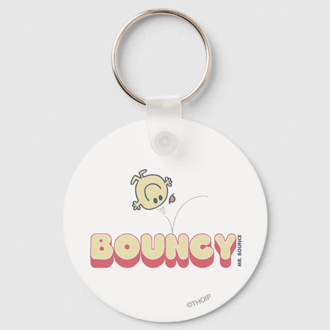 Mr. Bounce Bouncing On His Head Key Ring (Front)