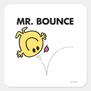 Mr. Bounce   Classic Pose Square Sticker