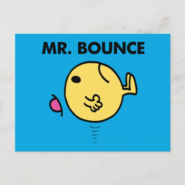 Mr. Bounce | Unhappy Bouncing Postcard (Front)