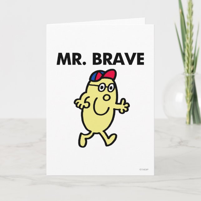 Mr. Brave Waving Hello Card (Front)
