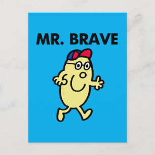 Mr. Brave Waving Hello Postcard