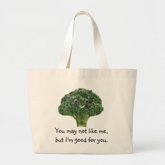Mr.Broccoli Large Tote Bag