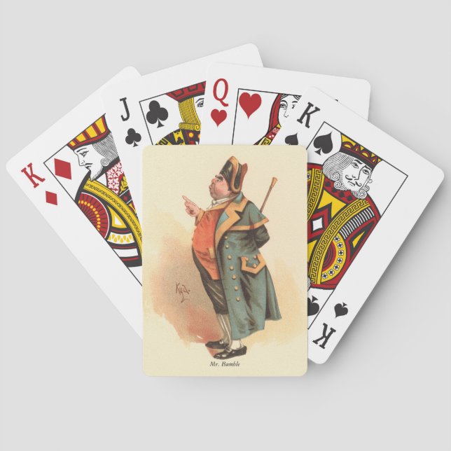 Mr. Bumble by Kyd, Charles Dickens' Oliver Twist Playing Cards (Back)