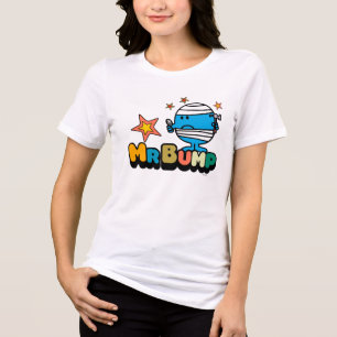 Mr. Bump   Bandaged Thumb & Stars Tri-Blend Shirt