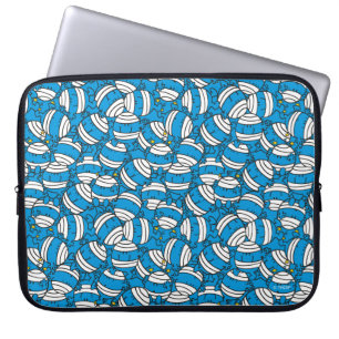 Mr Bump Blue Confusion Pattern Laptop Sleeve