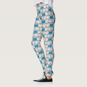 Mr Bump   Blue Pattern Leggings