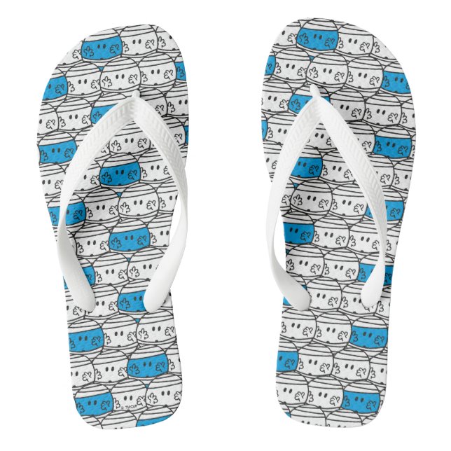 Mr Bump | Blue Pattern Thongs (Footbed)