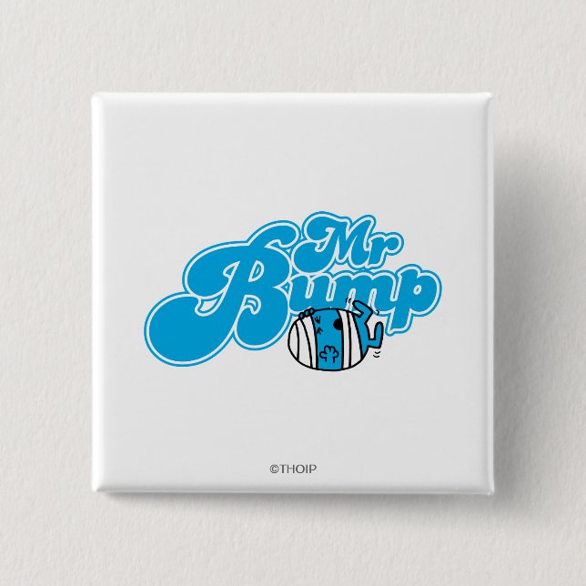 Mr Bump Logo 1 15 Cm Square Badge (Front)