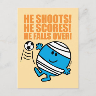 Mr. Bump Playing Soccer Postcard