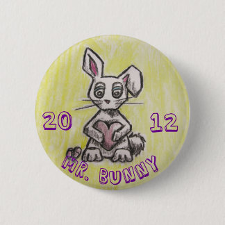 Mr. Bunny 2012 6 Cm Round Badge