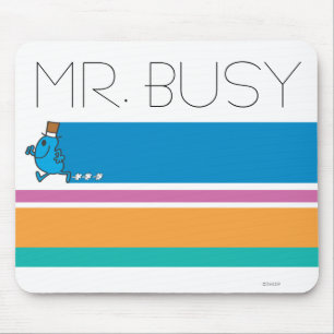 Mr. Busy Running Quickly Mouse Pad