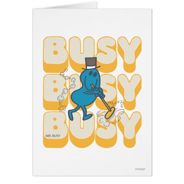Mr. Busy Sweeping Quickly (Front)