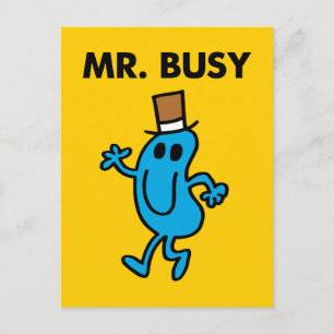 Mr. Busy Waving Hello Postcard