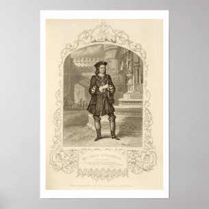 Mr C. Kean as Gloster, Act I Scene 1, in Richard I Poster