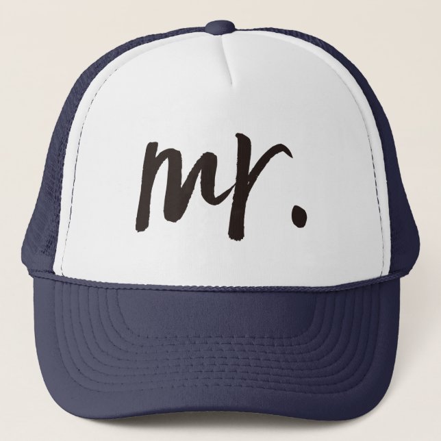 Mr. Calligraphy Personalised Trucker Hat (Front)