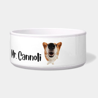 Mr. Cannoli - dog personalised bowl