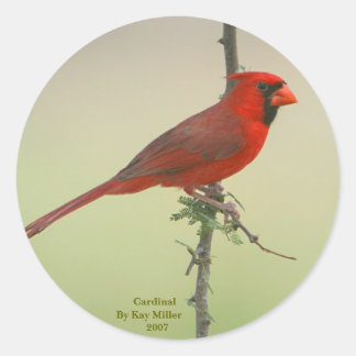 Mr. Cardinal Classic Round Sticker