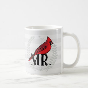 Mr. Cardinal Mr and Mrs His and Hers Coffee Mug