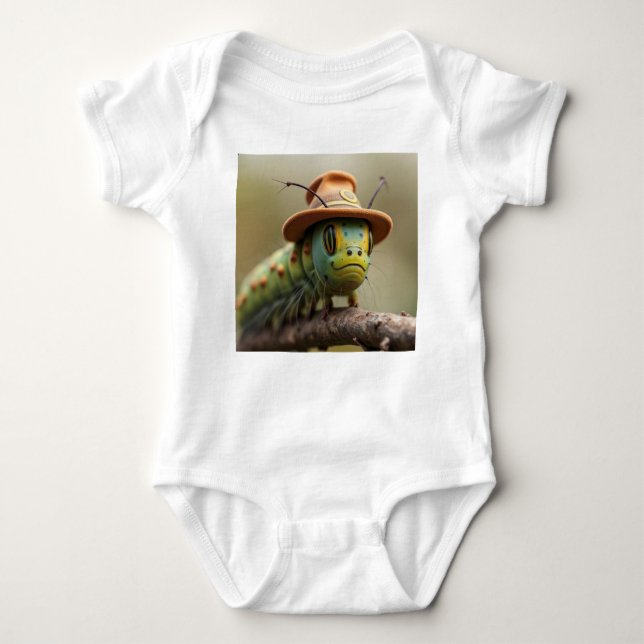 Mr. Caterpillar baby bodysuit (Front)