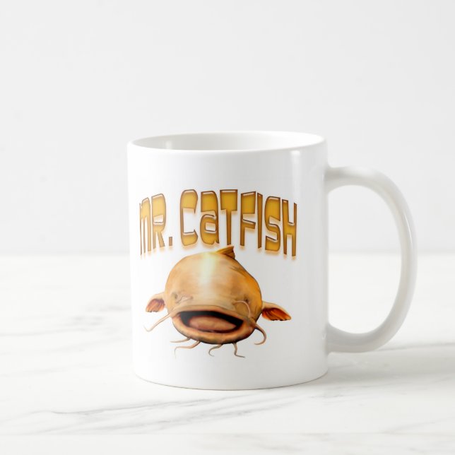 Mr Catfish fishing Coffee Mug (Right)