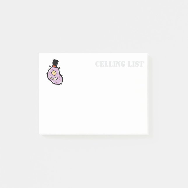 Mr. Cell Post-it Notes (Front)