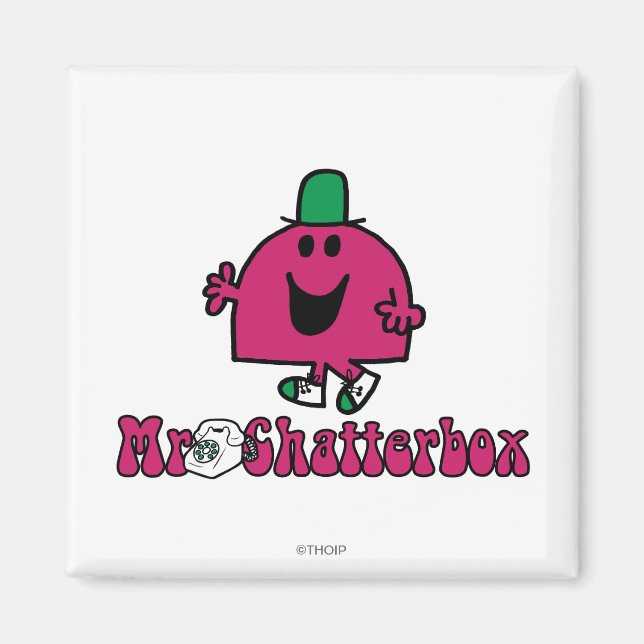 Mr. Chatterbox Logo & Telephone Magnet (Front)