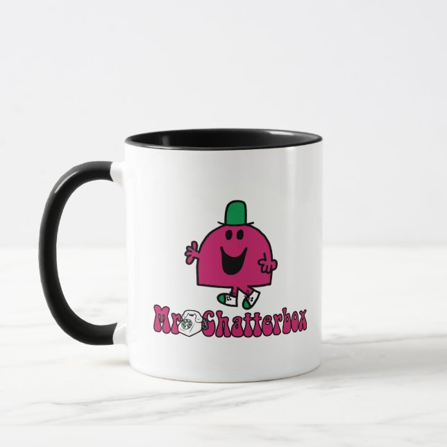 Mr. Chatterbox Logo & Telephone Mug (Left)