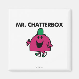 Mr. Chatterbox Waving Hello Magnet