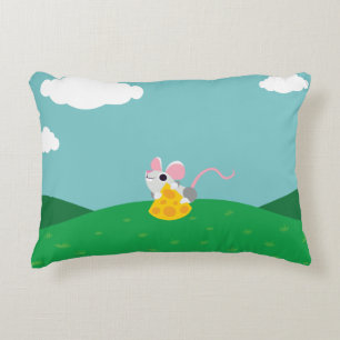 Mr. Cheeseman the Mouse Decorative Cushion