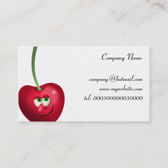 Mr Cherry Business Card (Front)