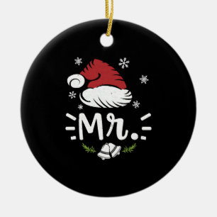 Mr Christmas Couple - Christmas Family Ceramic Ornament