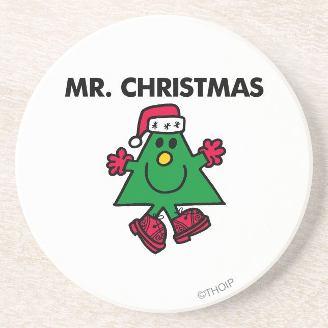 Mr. Christmas | Festive Hat & Gloves Coaster (Front)
