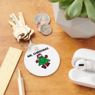 Mr. Christmas   Festive Hat & Gloves Key Ring