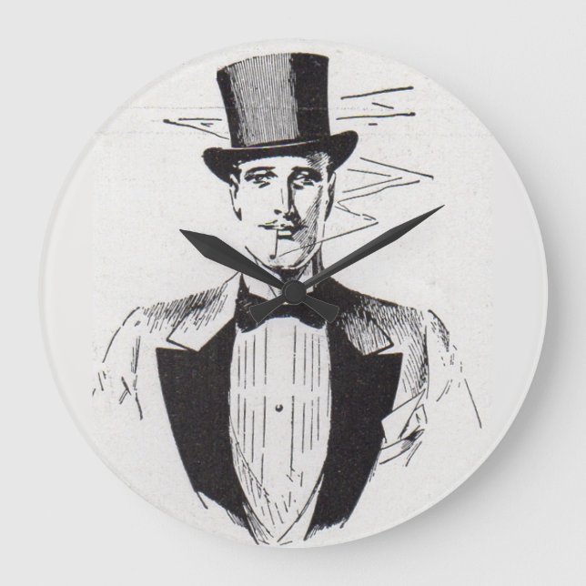Mr. Classy, sharp dressed man Large Clock (Front)