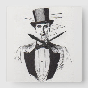 Mr. Classy, sharp dressed man Square Wall Clock