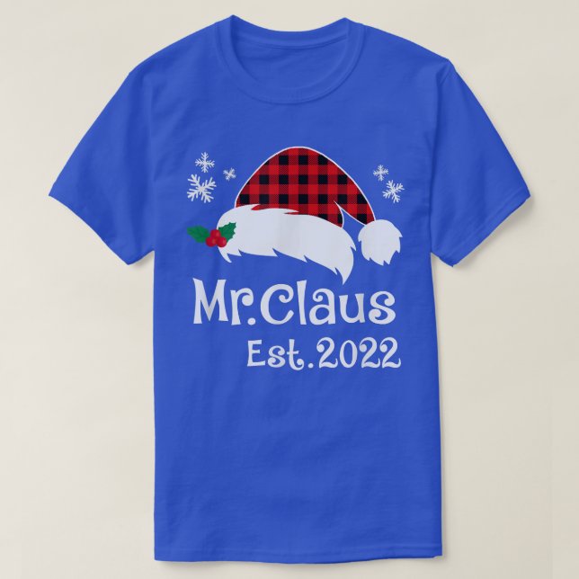 Mr Claus & Mrs Claus Est T-Shirt (Design Front)