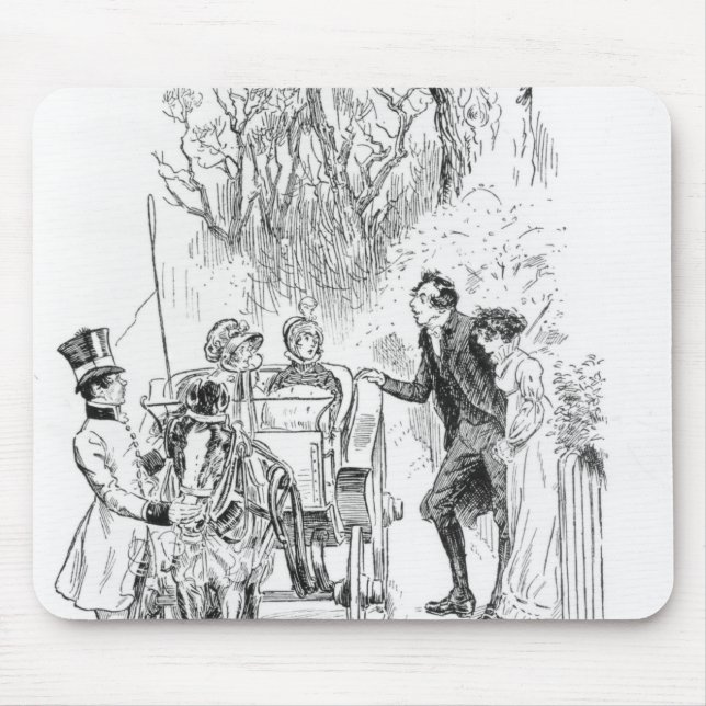 Mr. Collins and Charlotte were both standing Mouse Pad (Front)