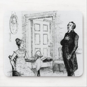 Mr Collins and Elizabeth Mouse Pad