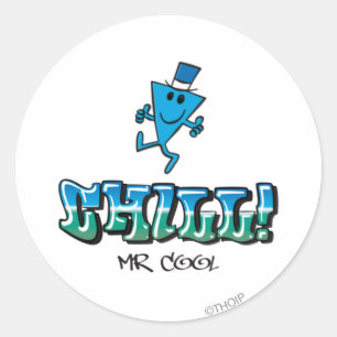 Mr. Cool Chilling Out Classic Round Sticker