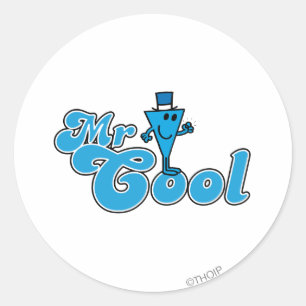 Mr. Cool   Happy Fist Pump Classic Round Sticker